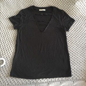 Black Strappy Tee